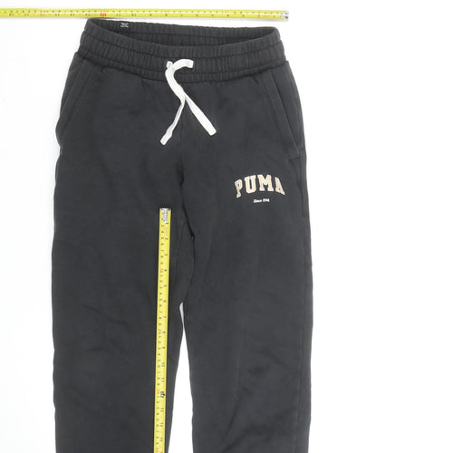 Puma Men's Black XS Jogger Sweatpants Fleece Activewear Trousers