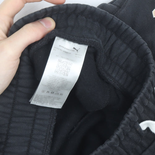 Puma Men's Black XS Jogger Sweatpants Fleece Activewear Trousers