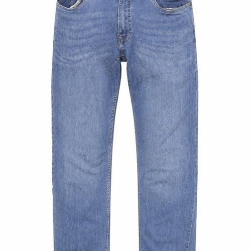 IND/078 Men’s Blue Straight Leg Denim Jeans Size 32 Regular Fit