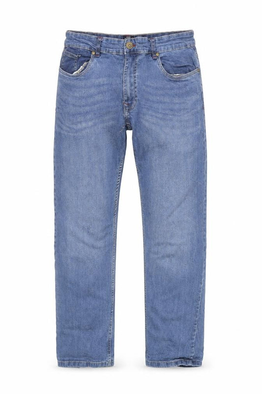 IND/078 Men’s Blue Straight Leg Denim Jeans Size 32 Regular Fit