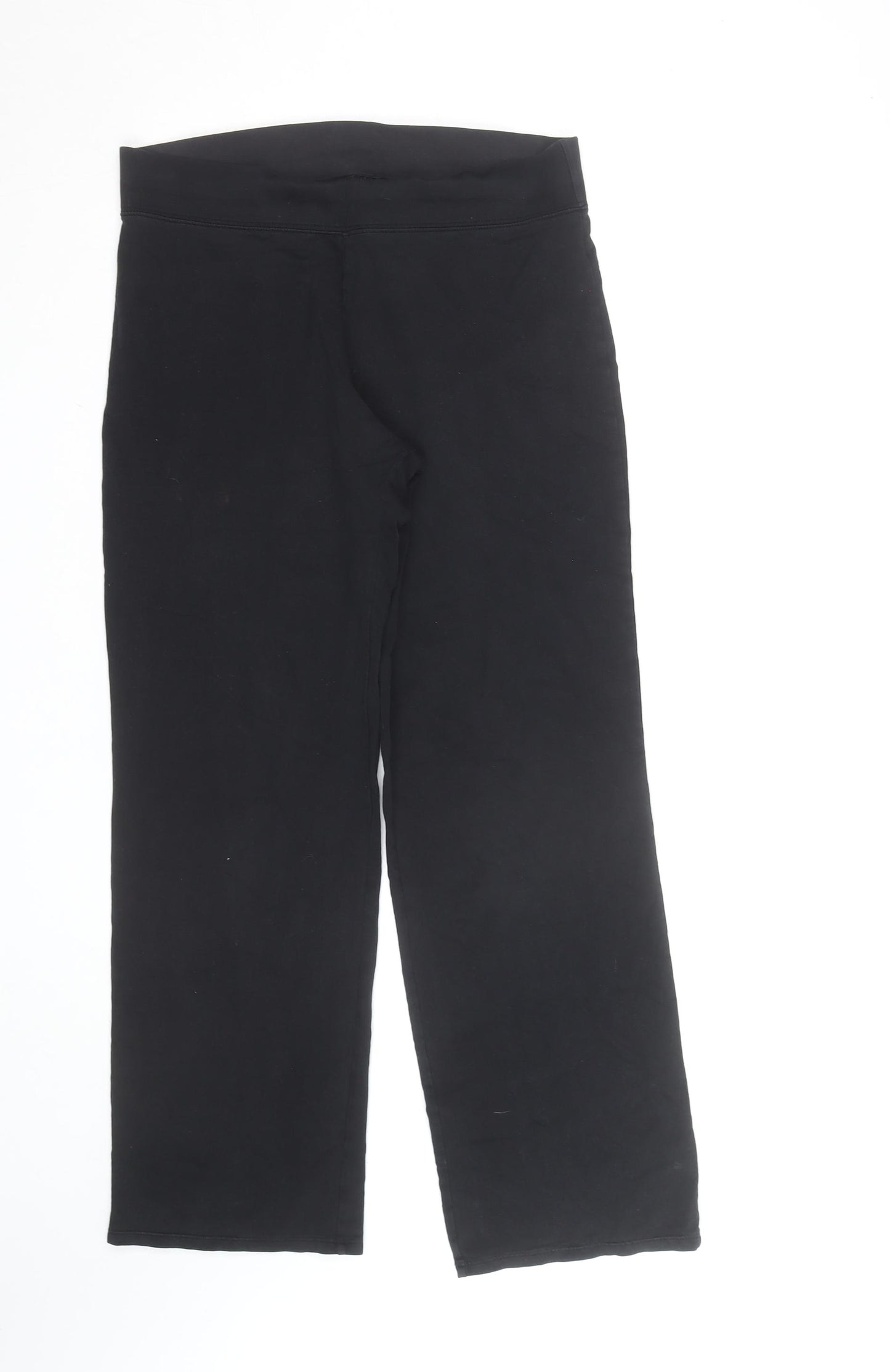 Dunnes Stores Women's Black Jersey Stretch Trousers Size 14 Regular