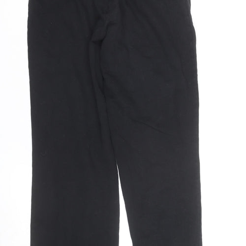 Dunnes Stores Women's Black Jersey Stretch Trousers Size 14 Regular