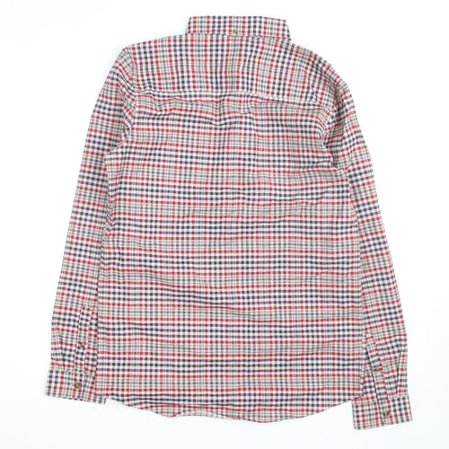 Next Boys Multicoloured Check Button-Up Long Sleeve Shirt 15 Years