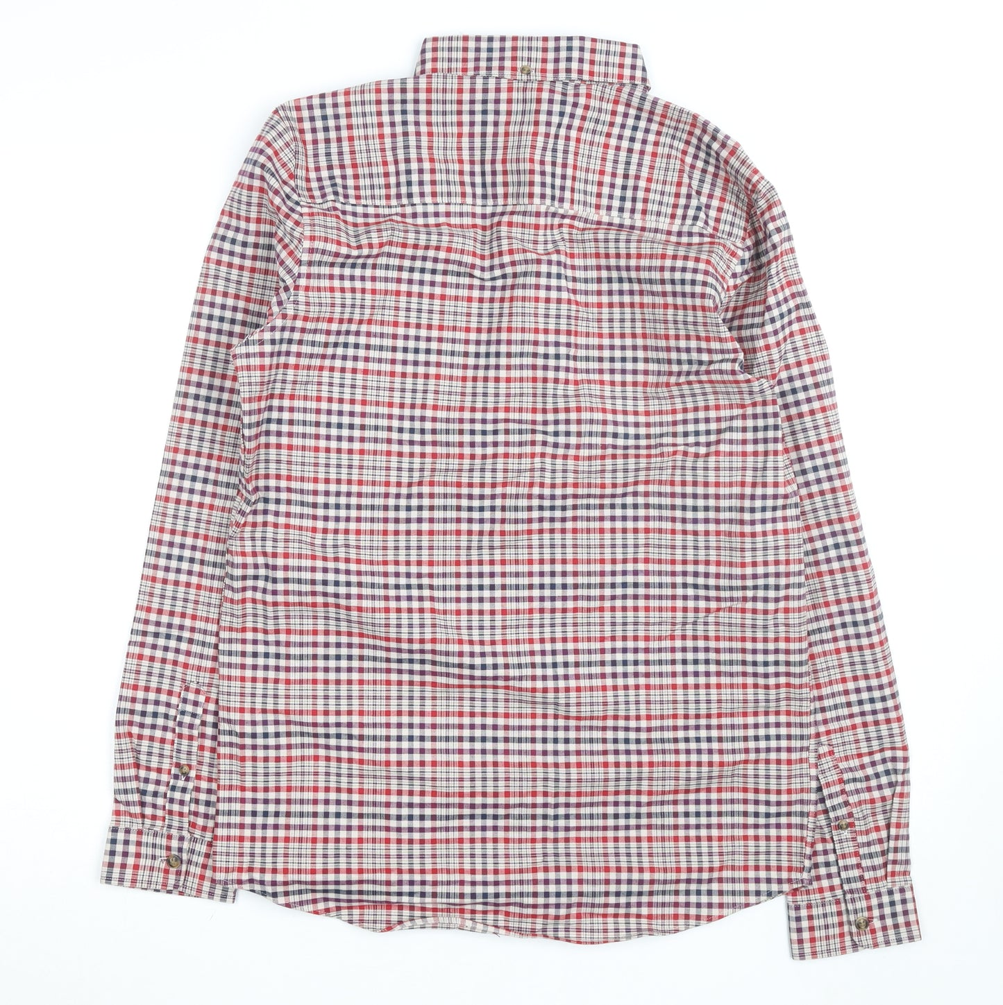 Next Boys Multicoloured Check Button-Up Long Sleeve Shirt 15 Years