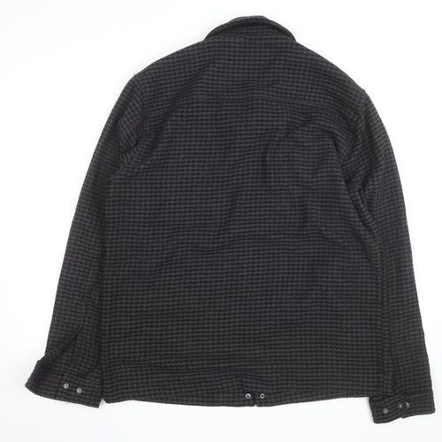 Lyle & Scott Men's Grey Houndstooth Wool Jacket Size M Casual