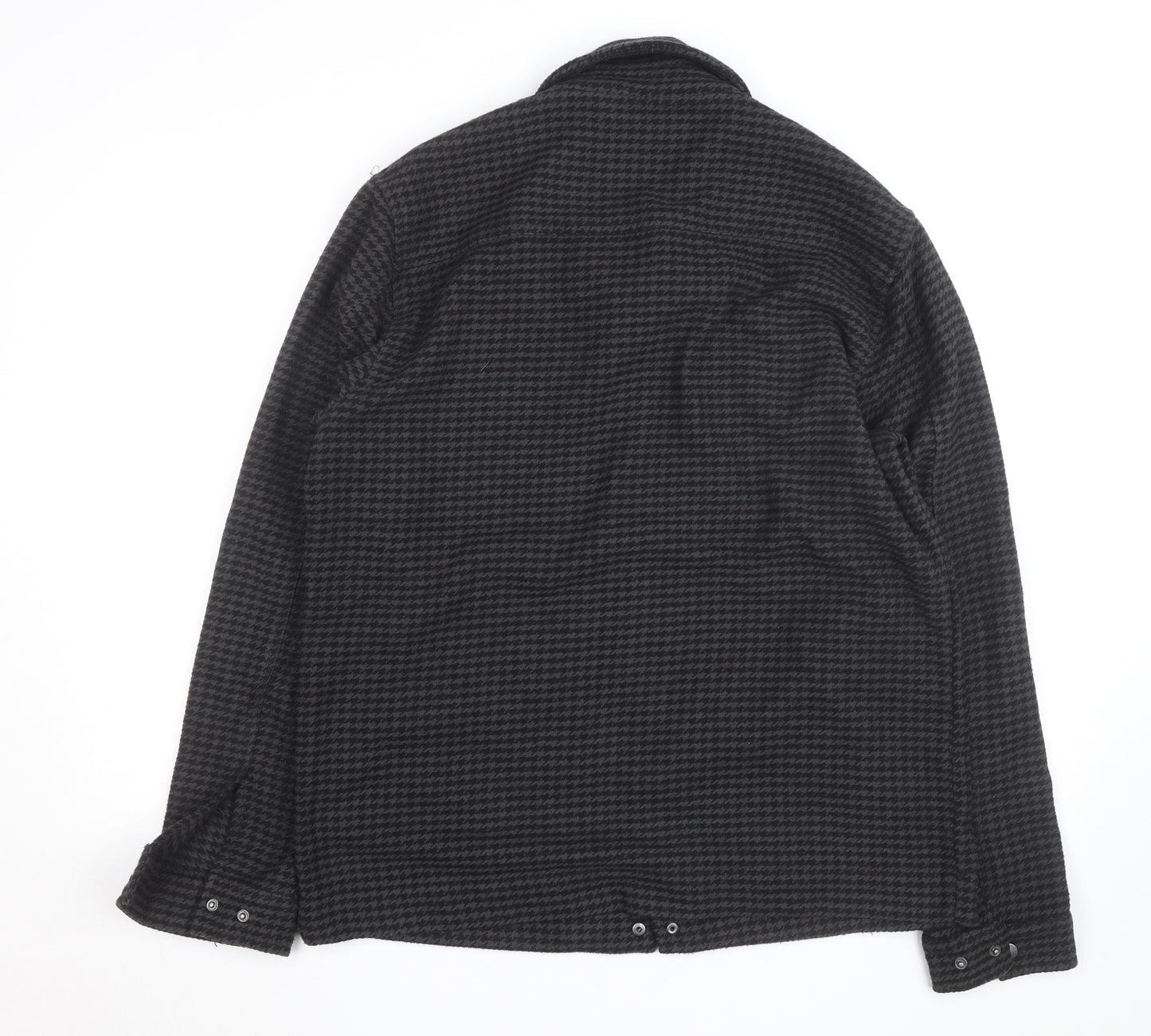 Lyle & Scott Men's Grey Houndstooth Wool Jacket Size M Casual