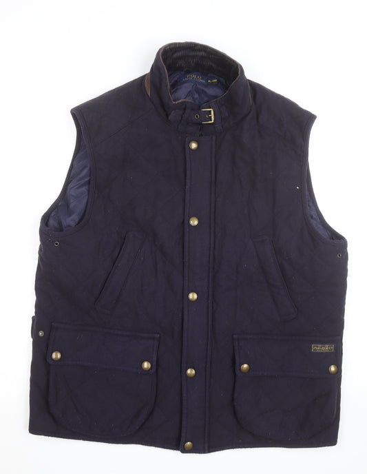Polo Ralph Lauren Men's Navy Quilted Waistcoat XL Lined Vest