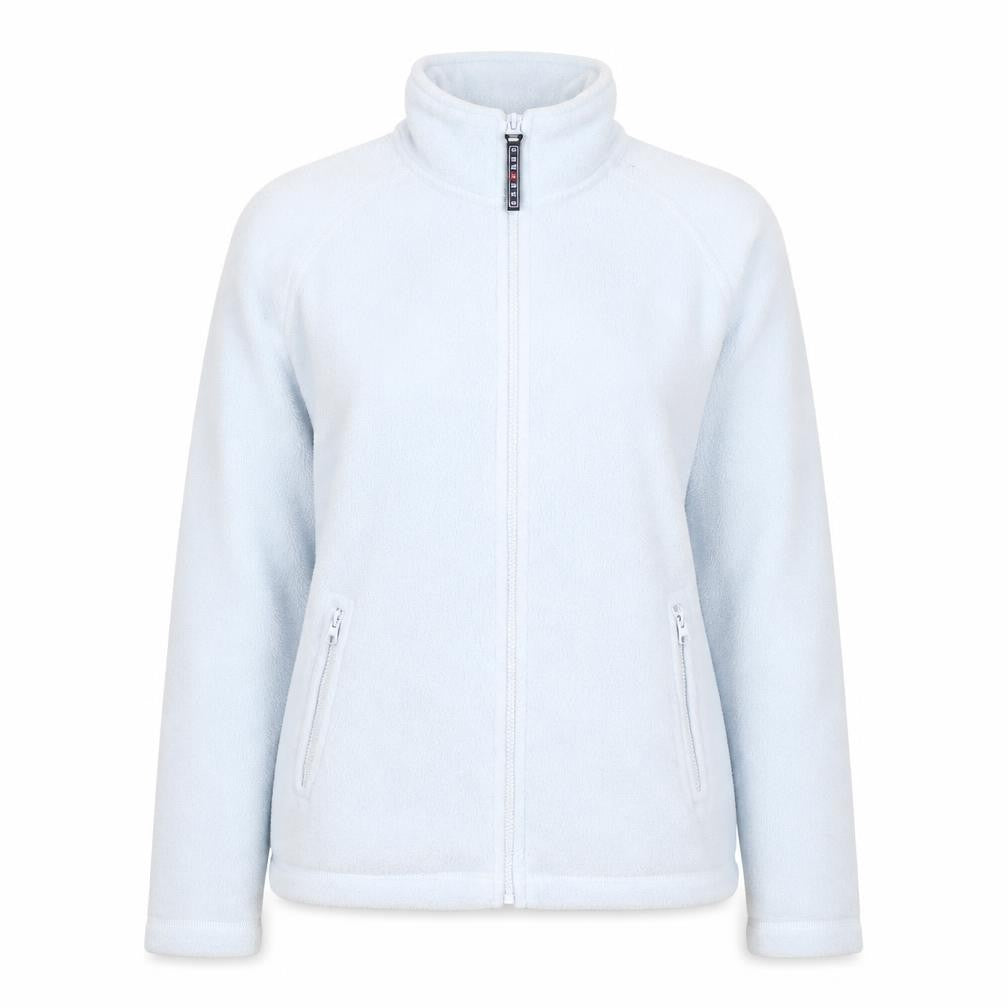 Front view of Jerzees Women’s Blue XS Fleece Full Zip Activewear Jacket