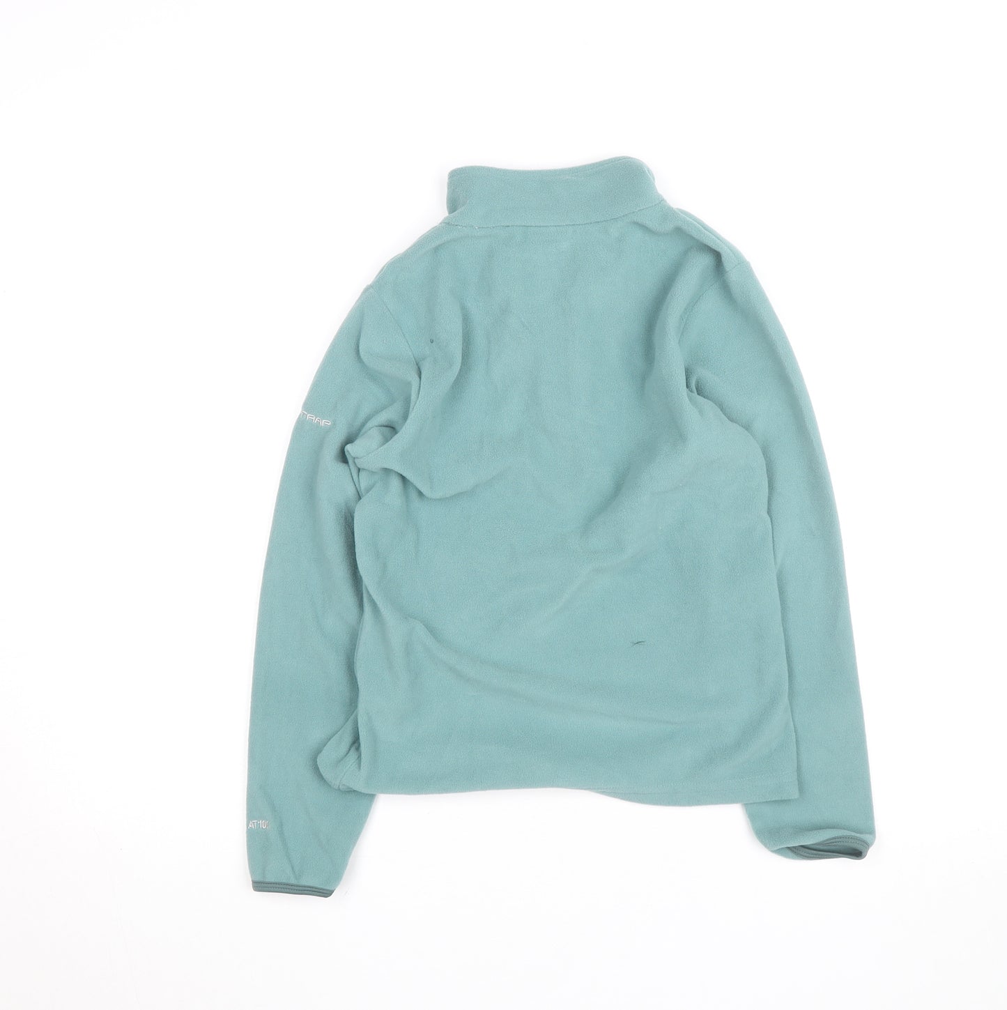 Trespass Teens Green Fleece 1/2 Zip Lightweight Active Jacket 9 Slim