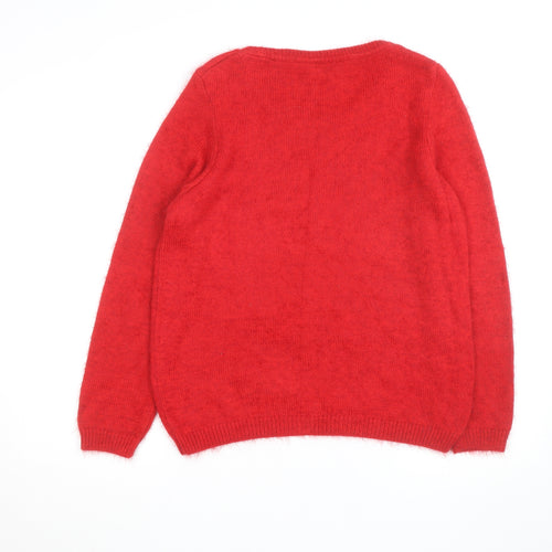 Disney at George Women’s Red Sequin Minnie Mouse Christmas Jumper UK 14