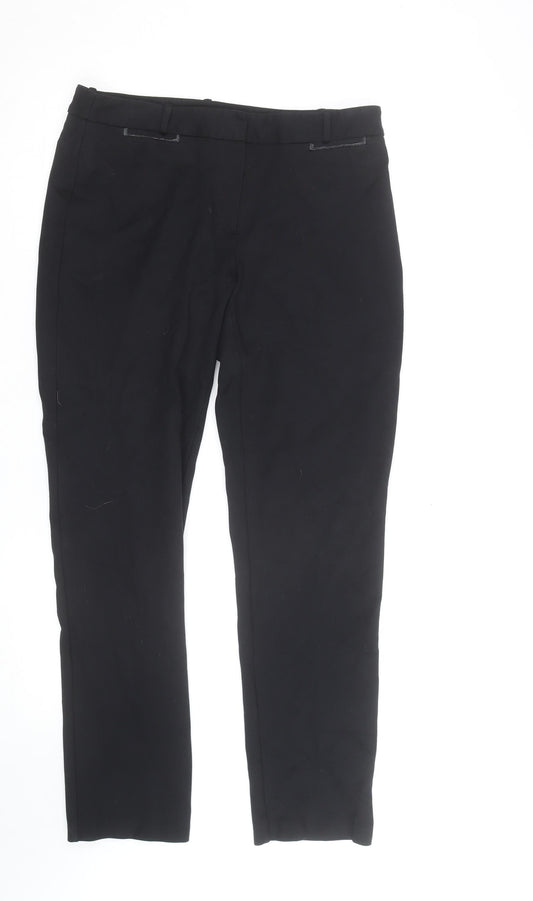 St. Bernard Black Women's Size 12 Slim Fit Stretch Business Trousers