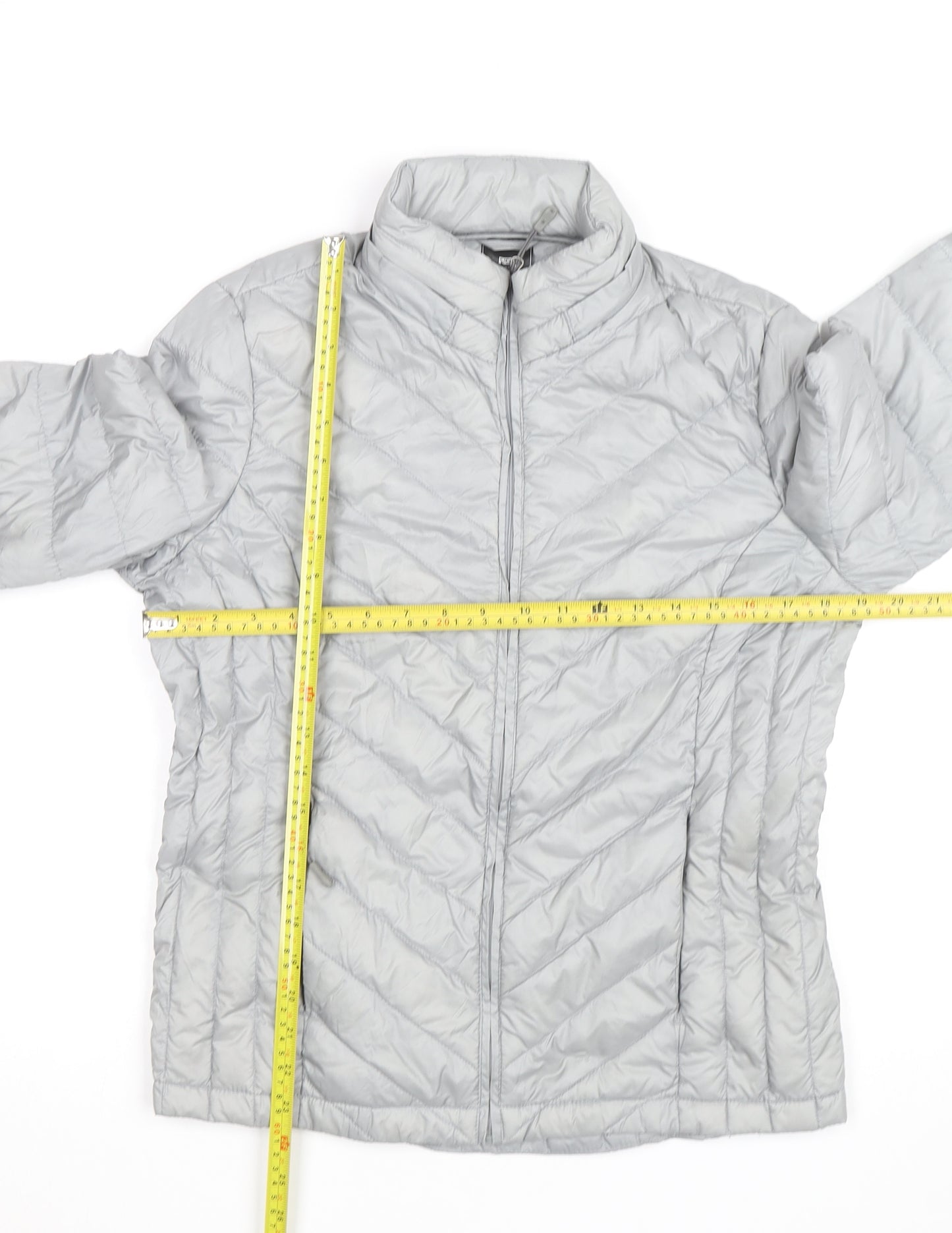 32 Degrees Heat Men's Grey Lightweight Puffer Jacket Size S