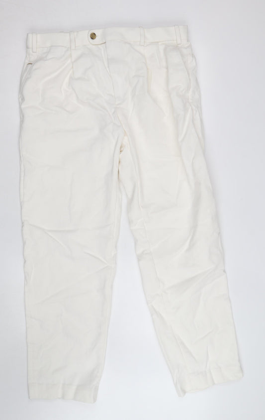 Marks and Spencer Jaeger Women’s White Tapered Jeans Size 14