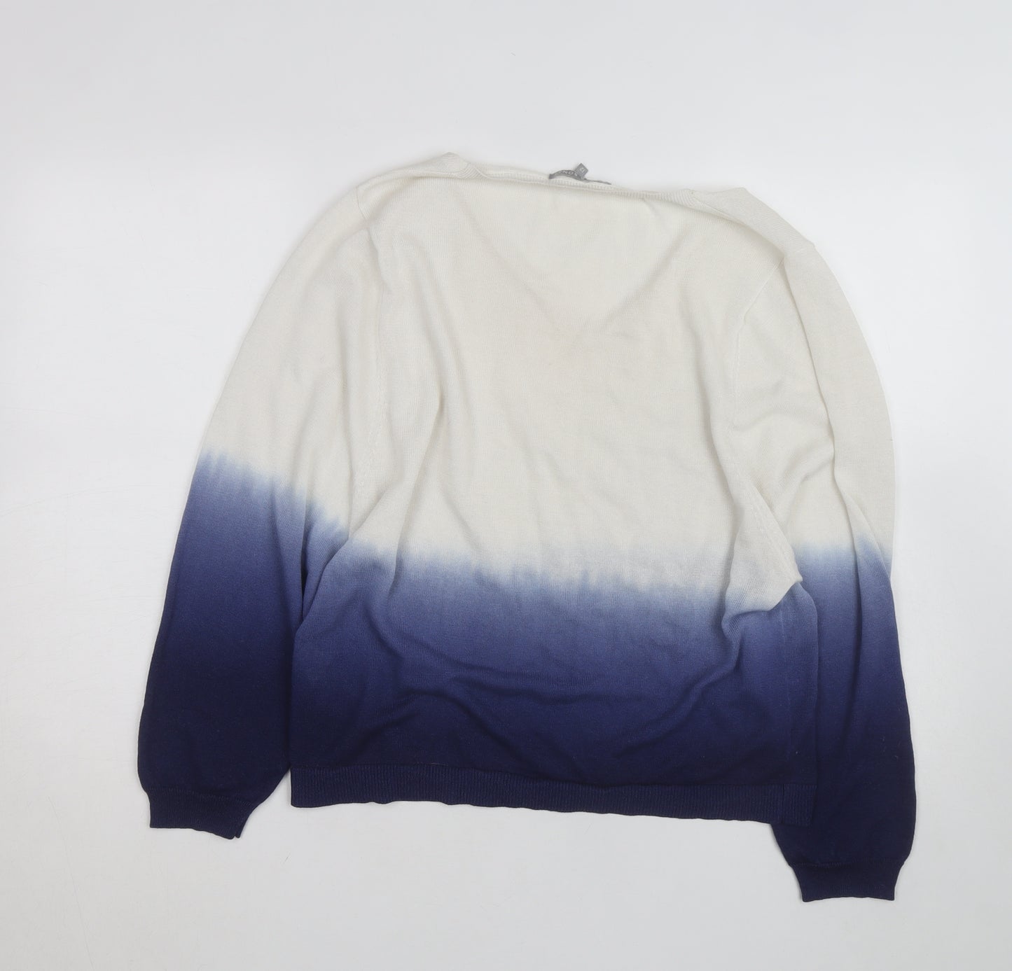 Oliver Bonas Womens Multicoloured V-Neck Pullover Jumper Size 12