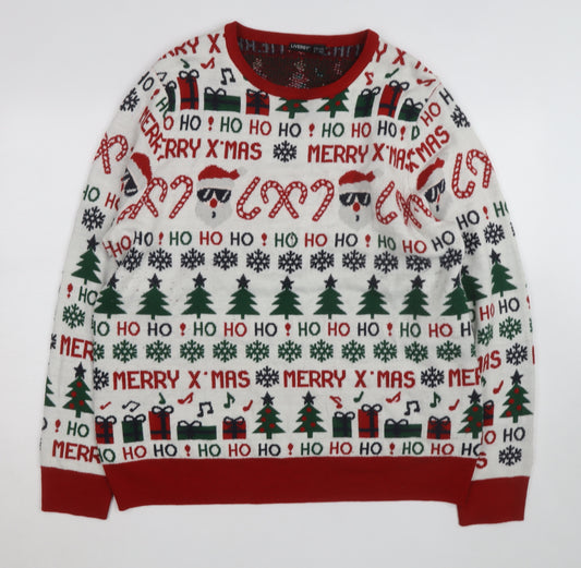 Livergy Unisex Multicoloured Christmas XL Pullover Jumper