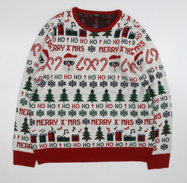 Livergy Unisex Multicoloured Christmas XL Pullover Jumper
