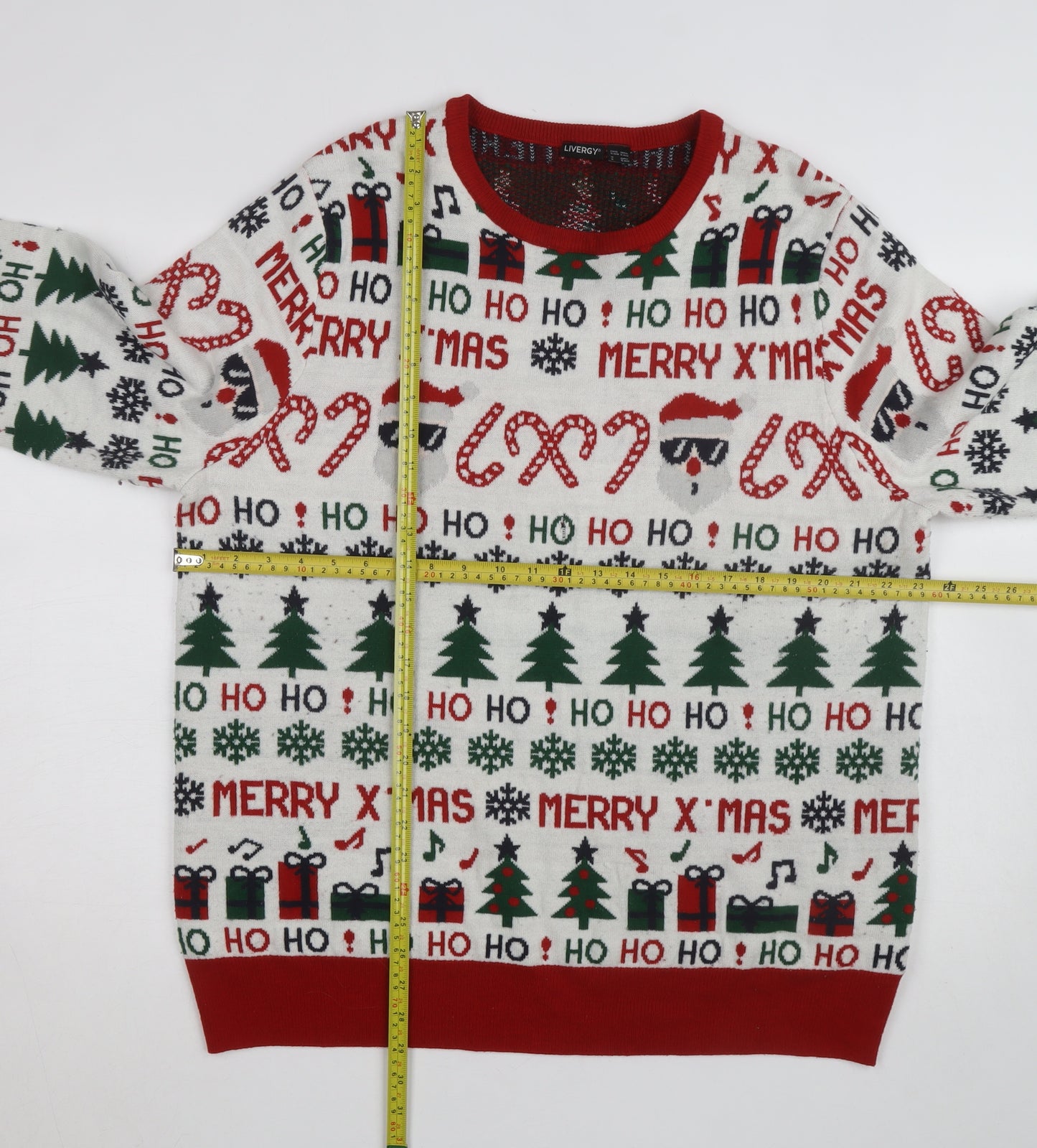 Livergy Unisex Multicoloured Christmas XL Pullover Jumper