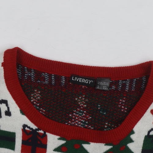 Livergy Unisex Multicoloured Christmas XL Pullover Jumper