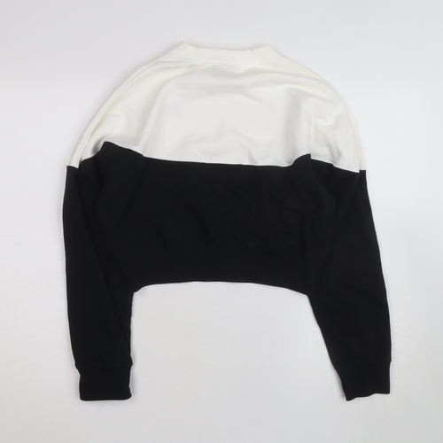 Nike Women's Black & White Crew Neck Pullover Sweatshirt Size M