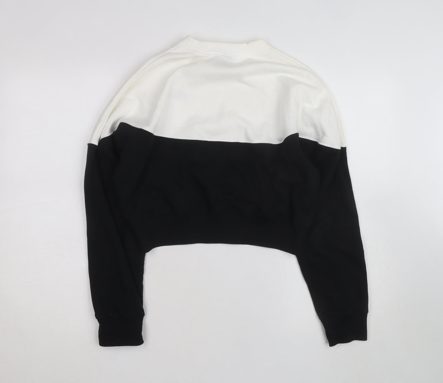 Nike Women's Black & White Crew Neck Pullover Sweatshirt Size M