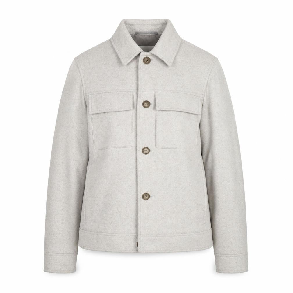 Front view of Marks & Spencer Women’s Beige Wool Blend Short Jacket S