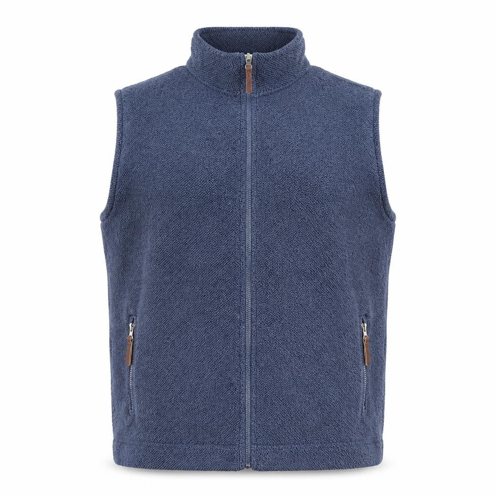 Country Rose Men's Blue Fleece Waistcoat XL Bodywarmer