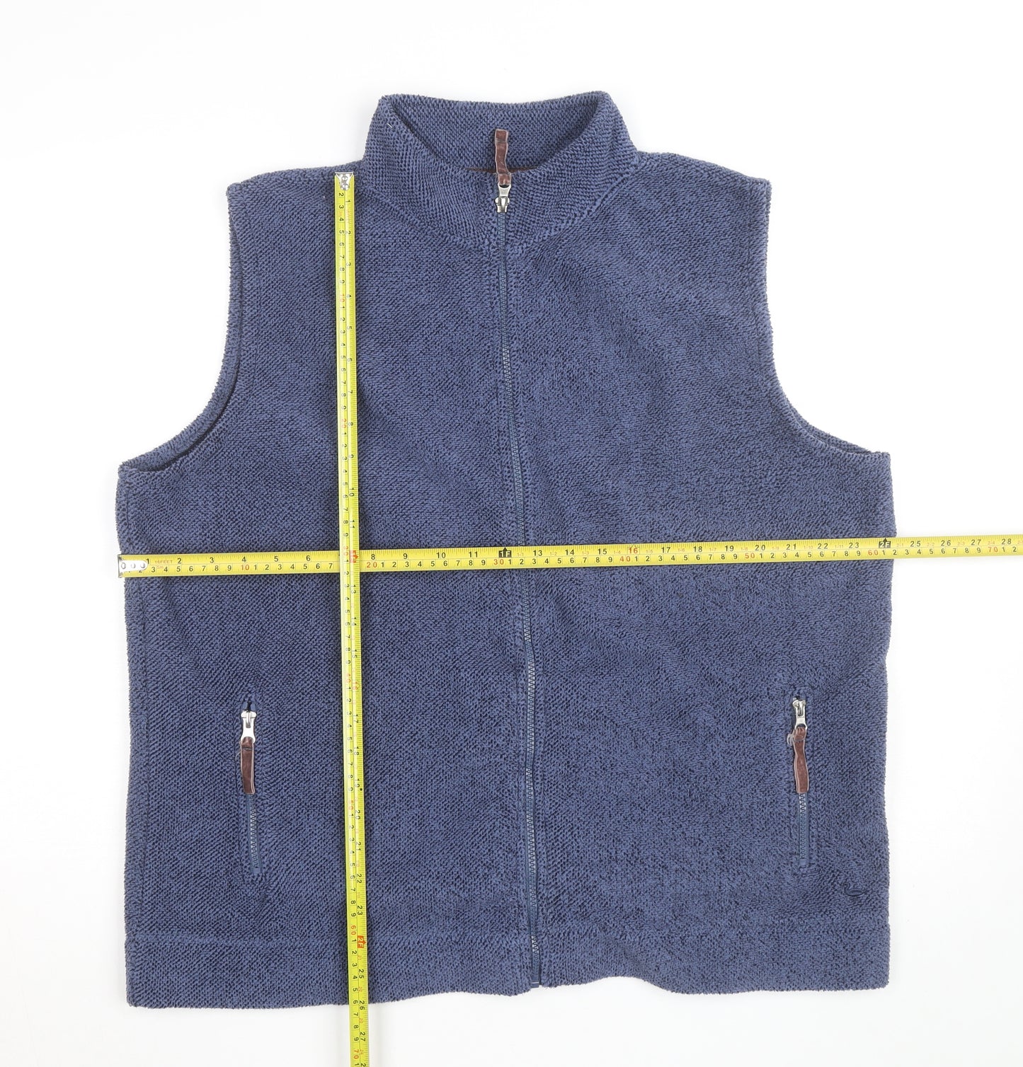 Country Rose Men's Blue Fleece Waistcoat XL Bodywarmer