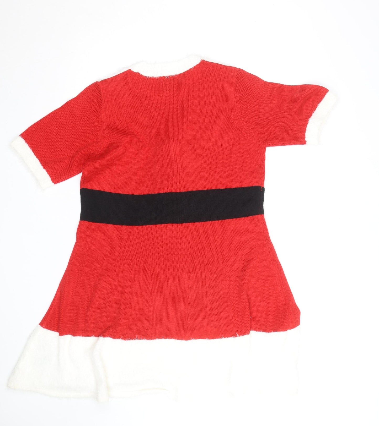 Merry Christmas Women's Red L Santa Style Pullover Jumper