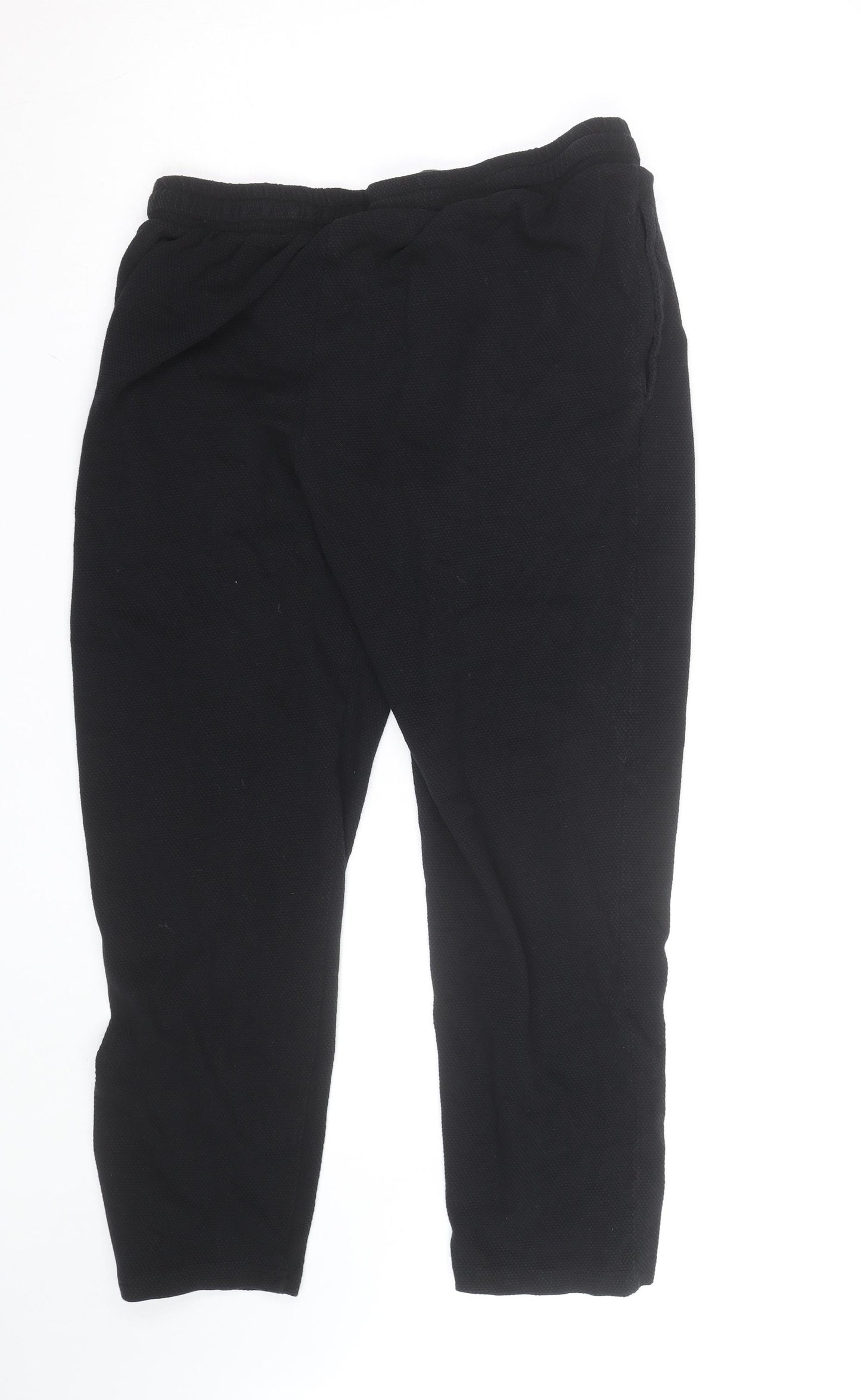 Pure Collection Women Black M Jogger Trousers Cotton Blend