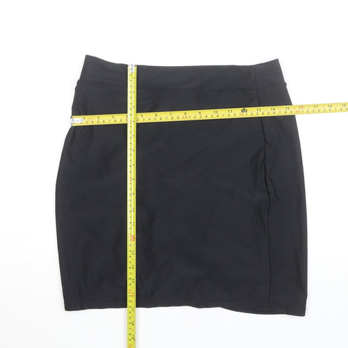 Dunnes Stores Women's Black Size 16 High Rise Pencil Skirt