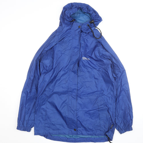 Regatta Men's Blue Waterproof Hooded Rain Jacket UK 12 / 38
