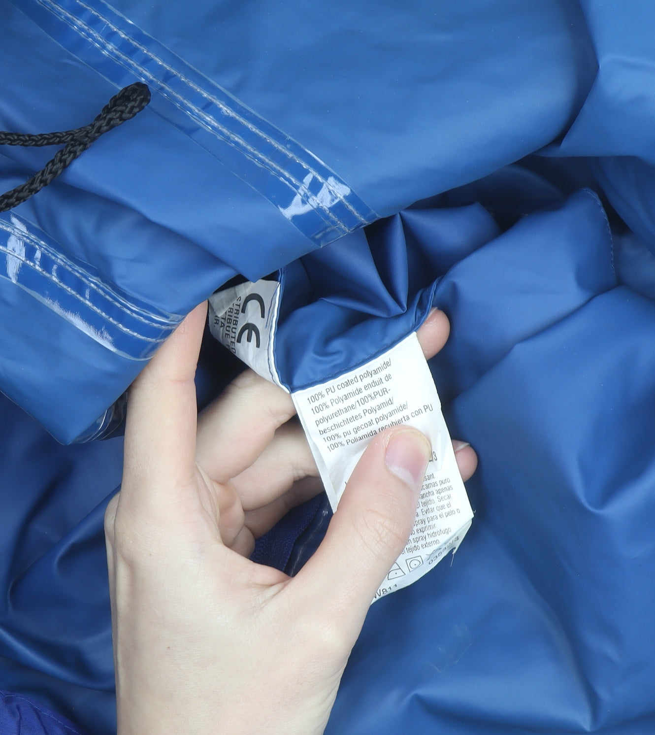 Regatta Men's Blue Waterproof Hooded Rain Jacket UK 12 / 38