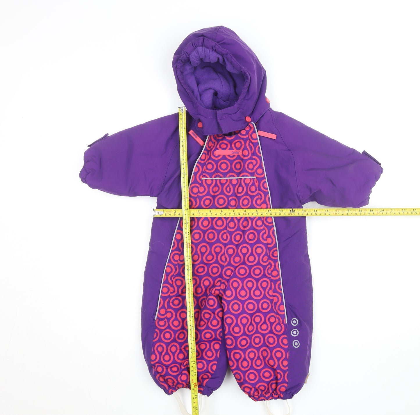 CareTec Unisex Baby Purple Waterproof Hooded Snowsuit 12 Months Winter Outdoor