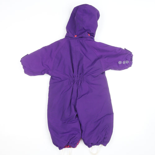 CareTec Unisex Baby Purple Waterproof Hooded Snowsuit 12 Months Winter Outdoor