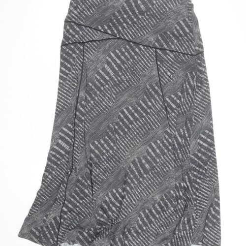 Marks and Spencer Per Una Women's Grey A-Line Midi Skirt Size 12