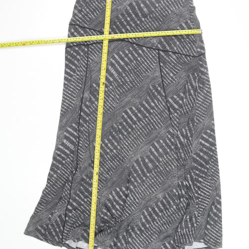 Marks and Spencer Per Una Women's Grey A-Line Midi Skirt Size 12