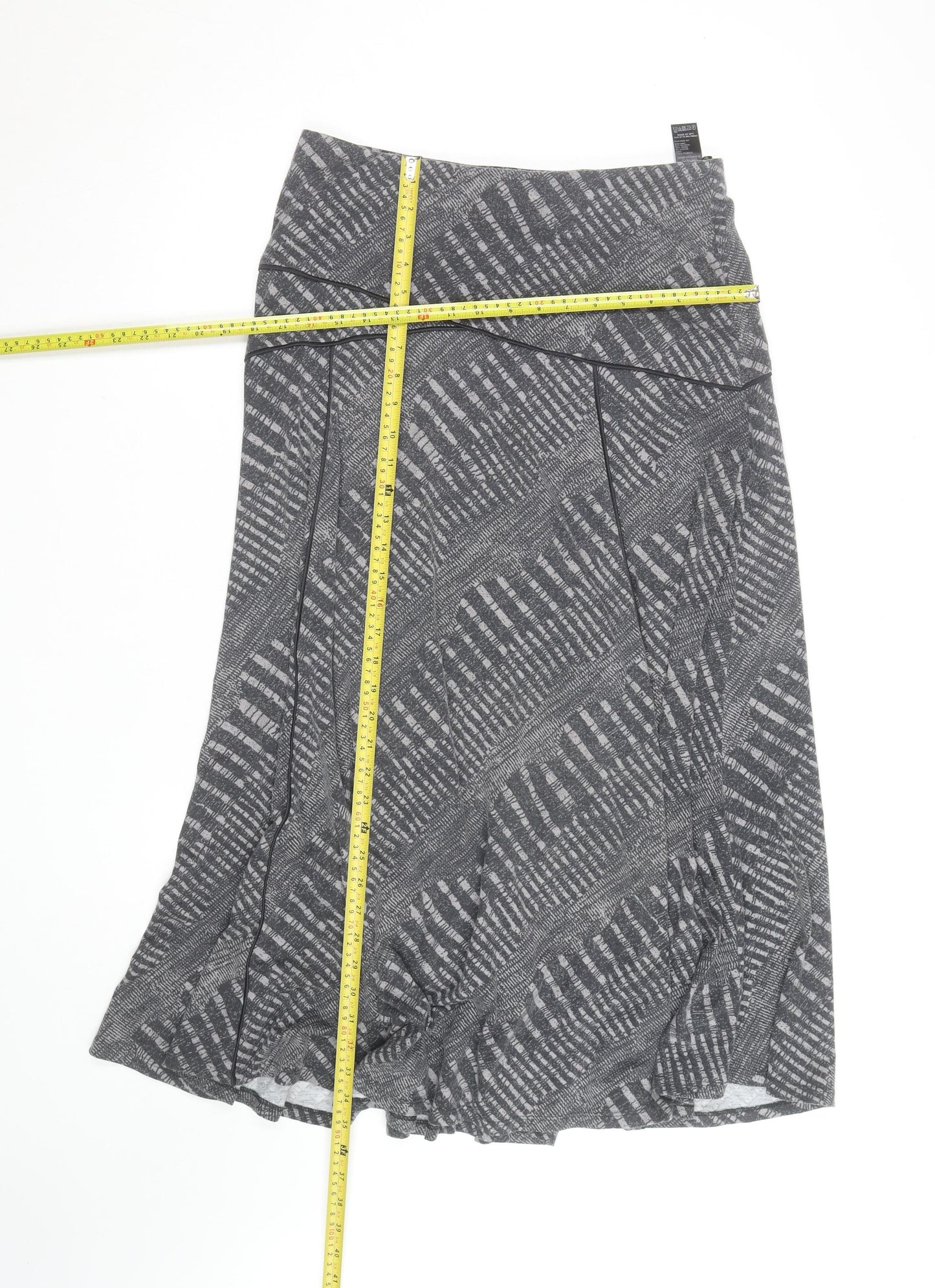 Marks and Spencer Per Una Women's Grey A-Line Midi Skirt Size 12
