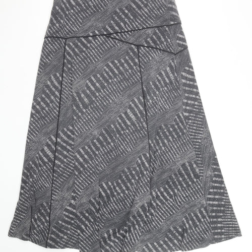 Marks and Spencer Per Una Women's Grey A-Line Midi Skirt Size 12