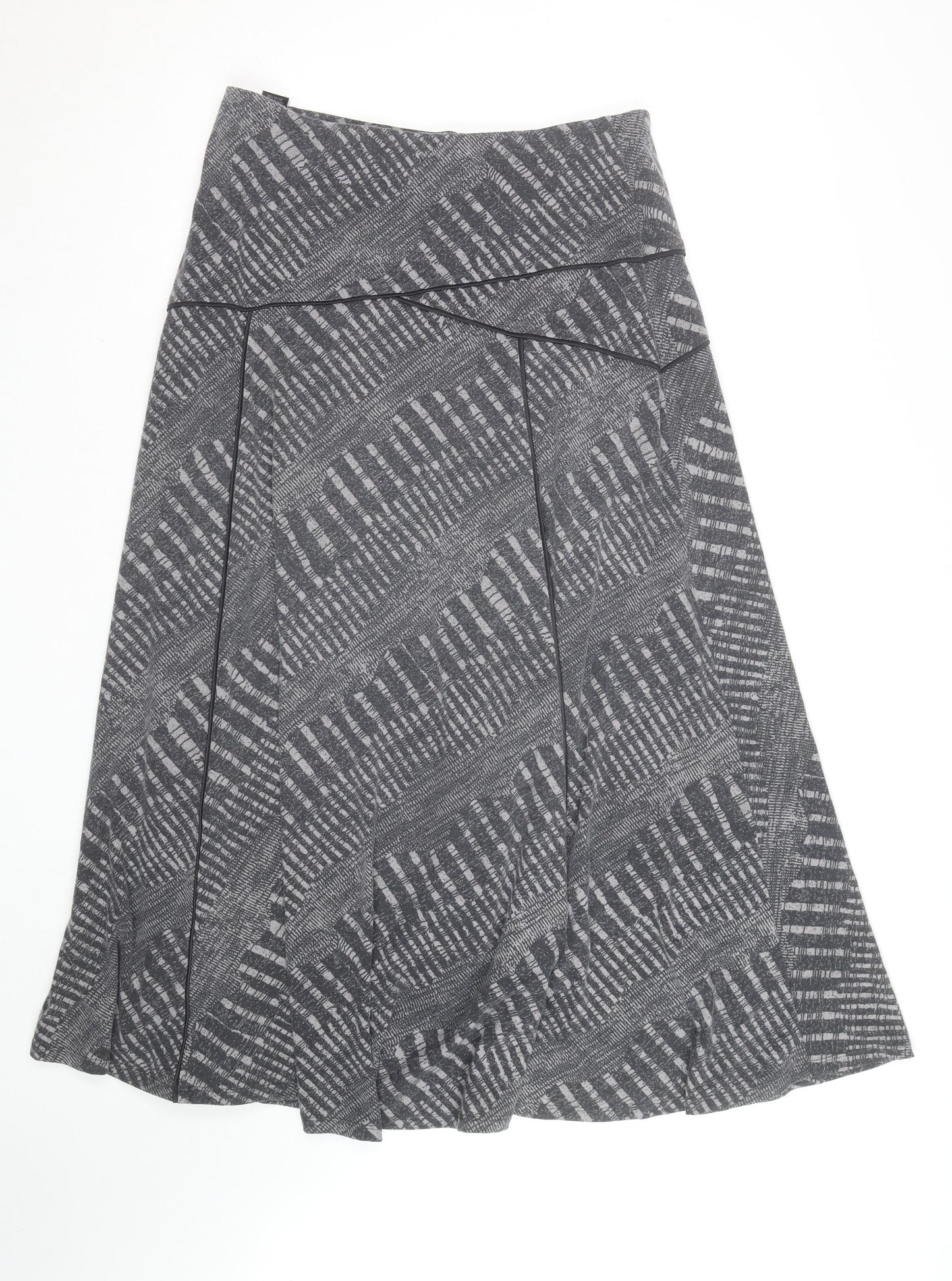 Marks and Spencer Per Una Women's Grey A-Line Midi Skirt Size 12