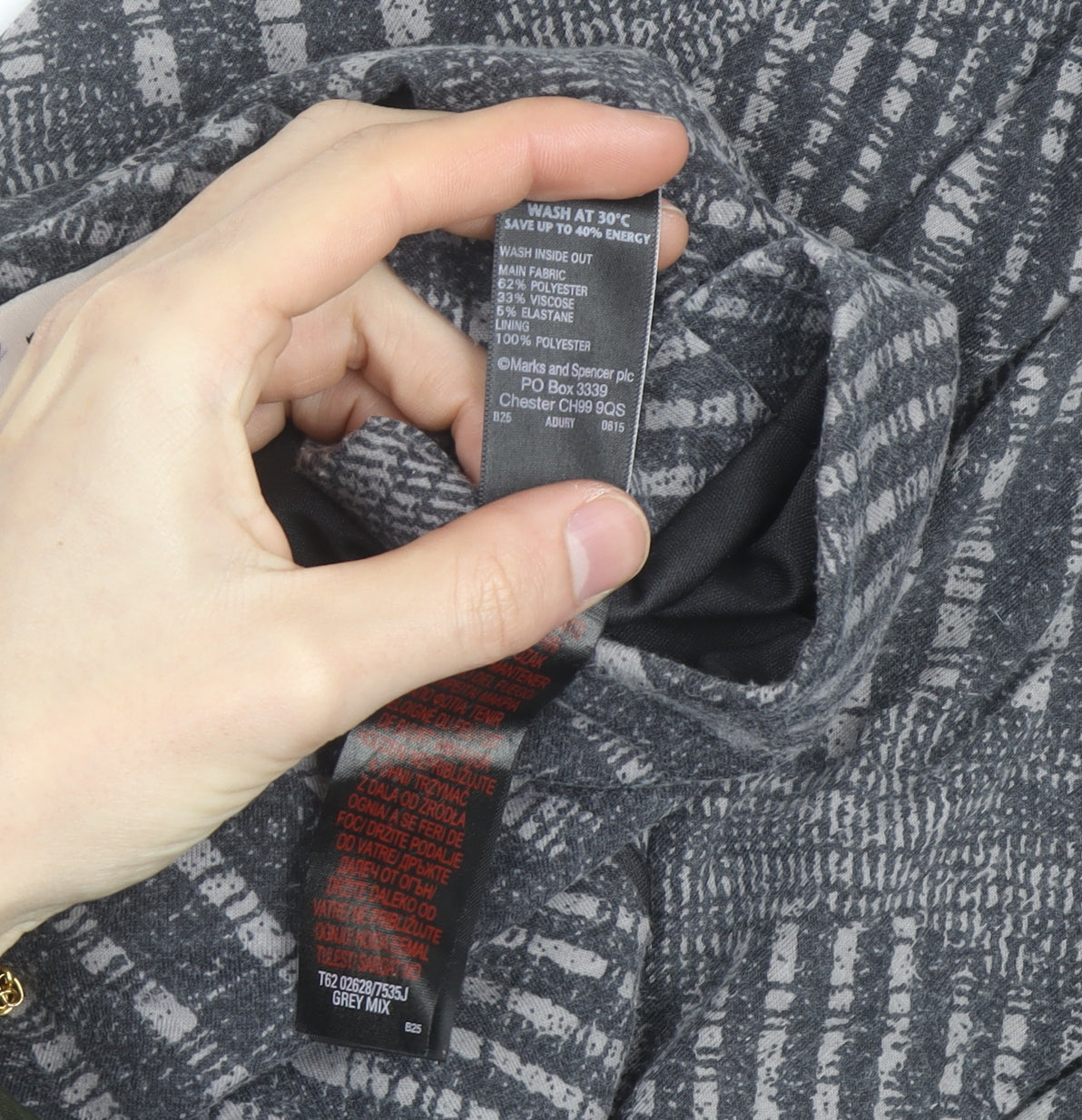 Marks and Spencer Per Una Women's Grey A-Line Midi Skirt Size 12