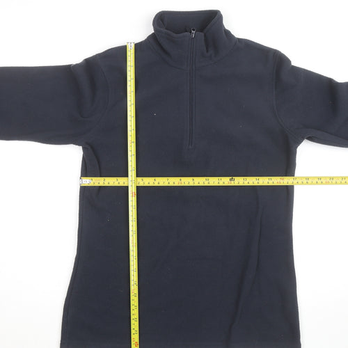 Mountain Warehouse Men’s Black Fleece 1/2 Zip Activewear Jacket M