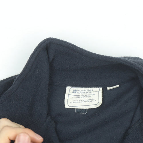 Mountain Warehouse Men’s Black Fleece 1/2 Zip Activewear Jacket M