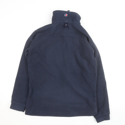 Berghaus Womens Blue Fleece Full Zip Mid-Length Jacket Size 10