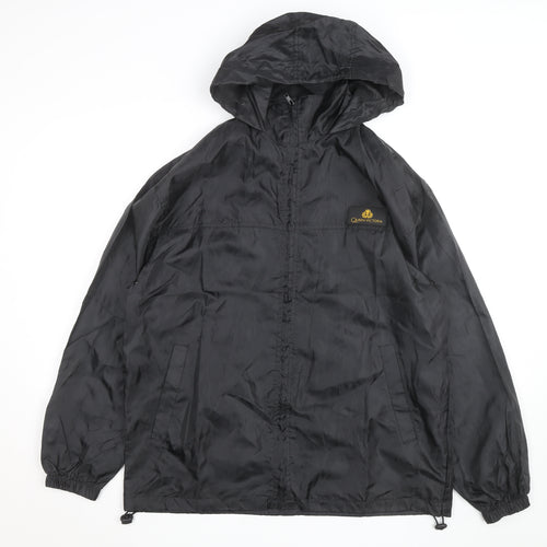 Queen Victoria Mens Black S Windbreaker Hooded Cruise Jacket