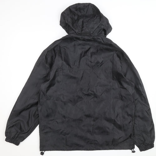 Queen Victoria Mens Black S Windbreaker Hooded Cruise Jacket