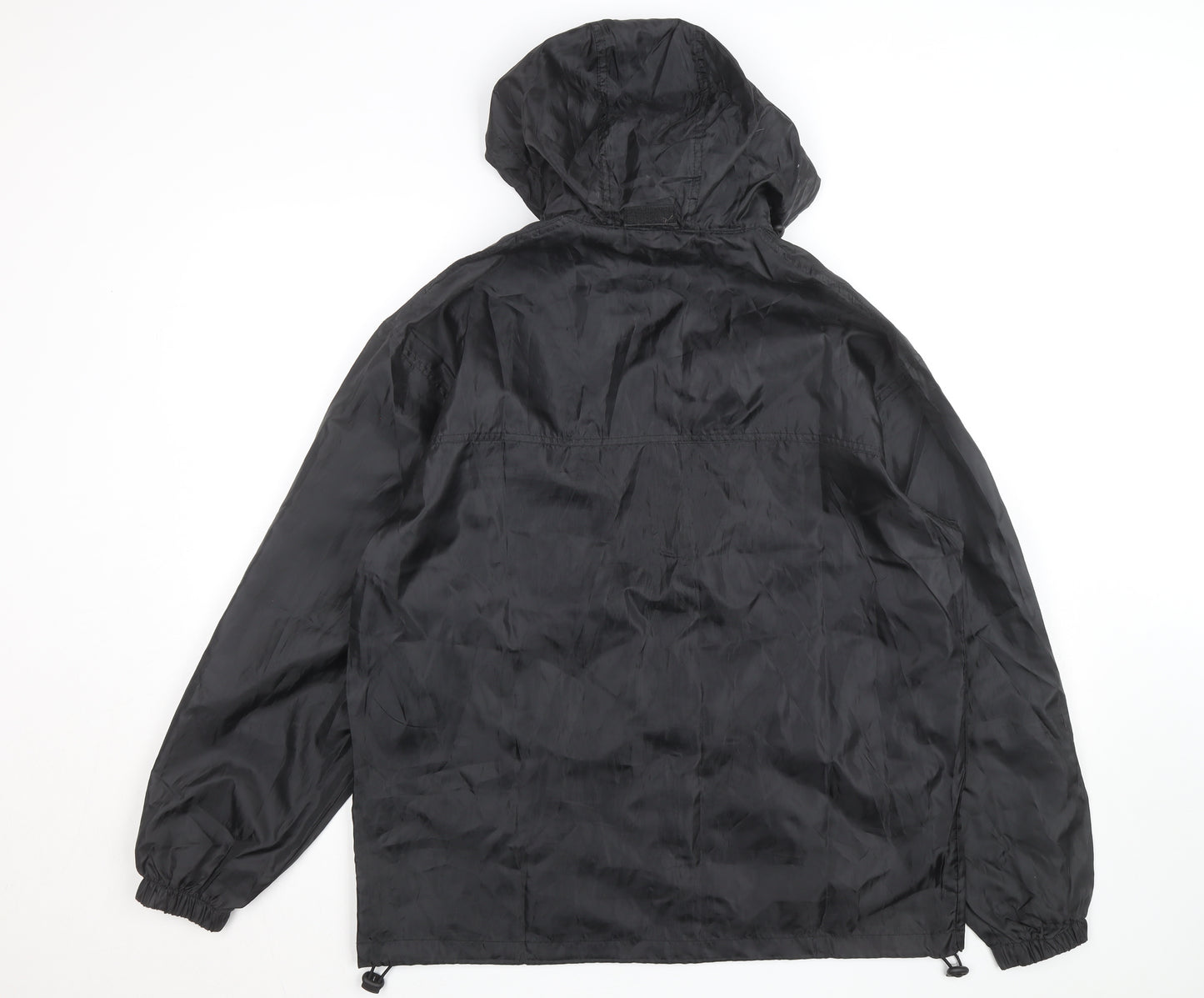 Queen Victoria Mens Black S Windbreaker Hooded Cruise Jacket