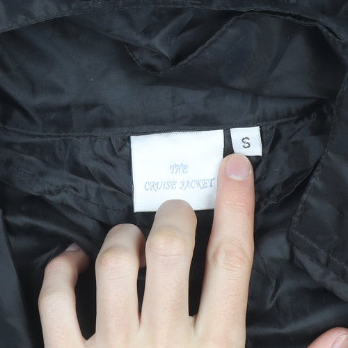Queen Victoria Mens Black S Windbreaker Hooded Cruise Jacket