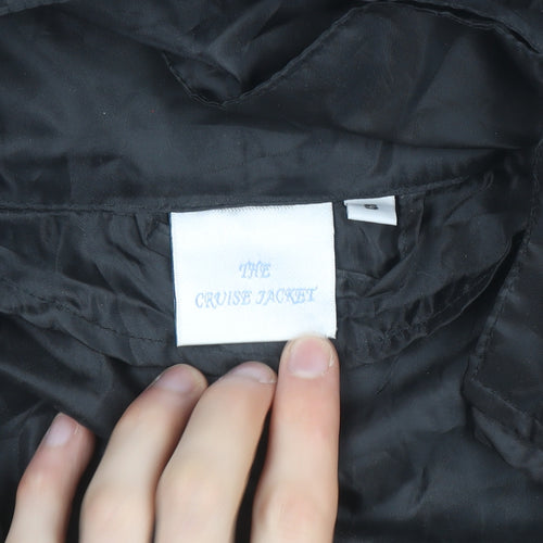 Queen Victoria Mens Black S Windbreaker Hooded Cruise Jacket