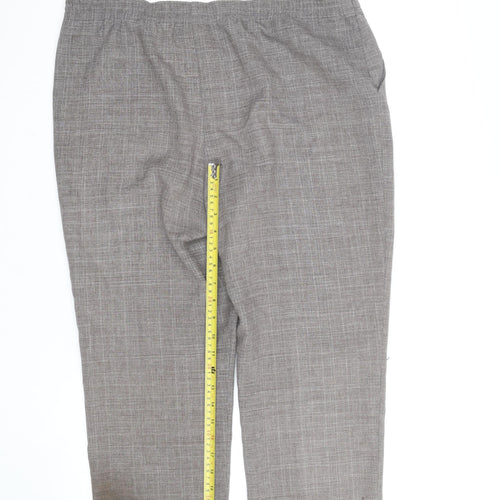 Classics Petite Grey Check Cropped Trousers Women’s Size P