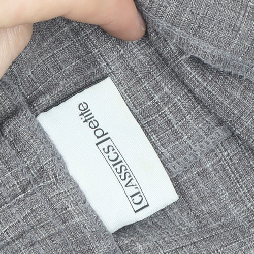 Classics Petite Grey Check Cropped Trousers Women’s Size P
